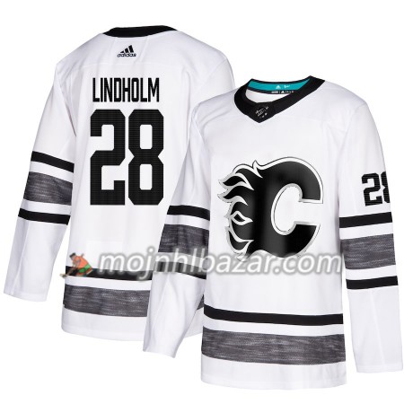 Dresovi Calgary Flames Elias Lindholm 28 2019 All-Star Adidas Bijela Authentic - Muške